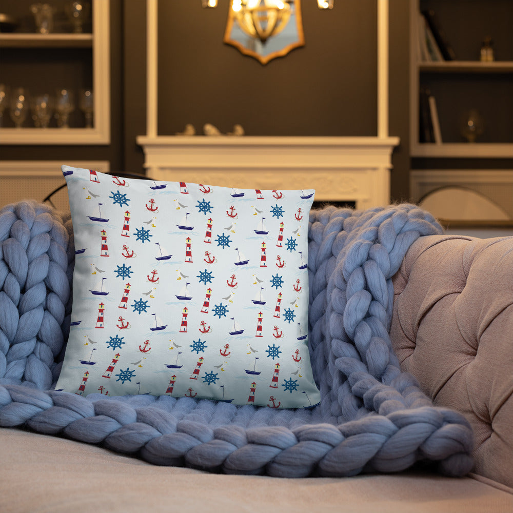 Nautical Throw Pillow