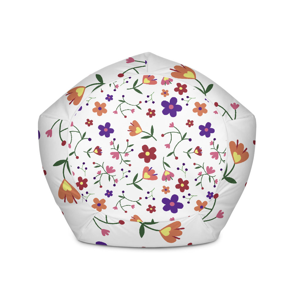 Floral pattern - Bean Bag Chair w/ filling