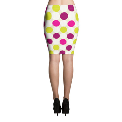 Polka Dots Pencil Skirt