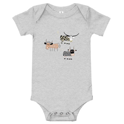 Cows Baby Short Sleeve One Piece