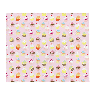 Cup Cakes Throw Blanket