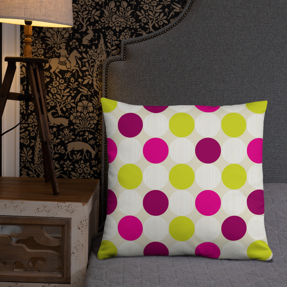 Polka Dots Throw Pillow