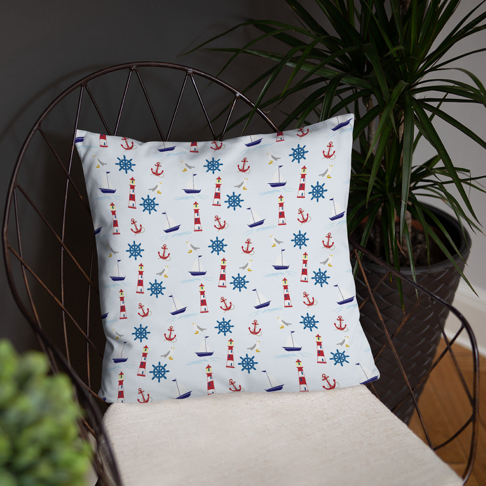 Nautical Throw Pillow