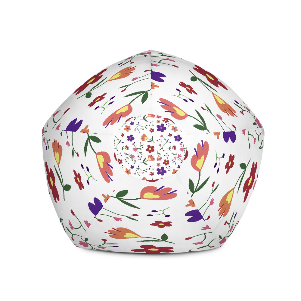 Floral pattern - Bean Bag Chair w/ filling