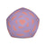 Hearts Purple Bean Bag Chair w/ filling