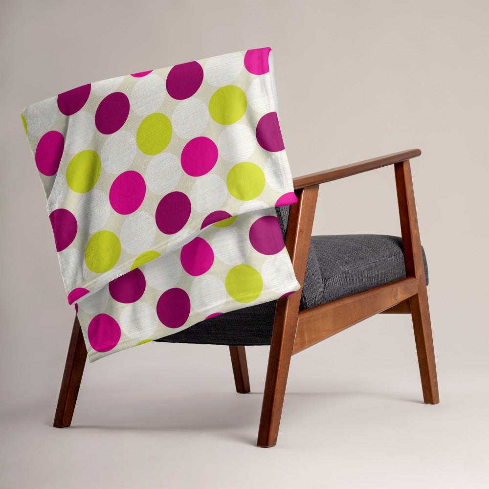 Polka Dots Throw Blanket