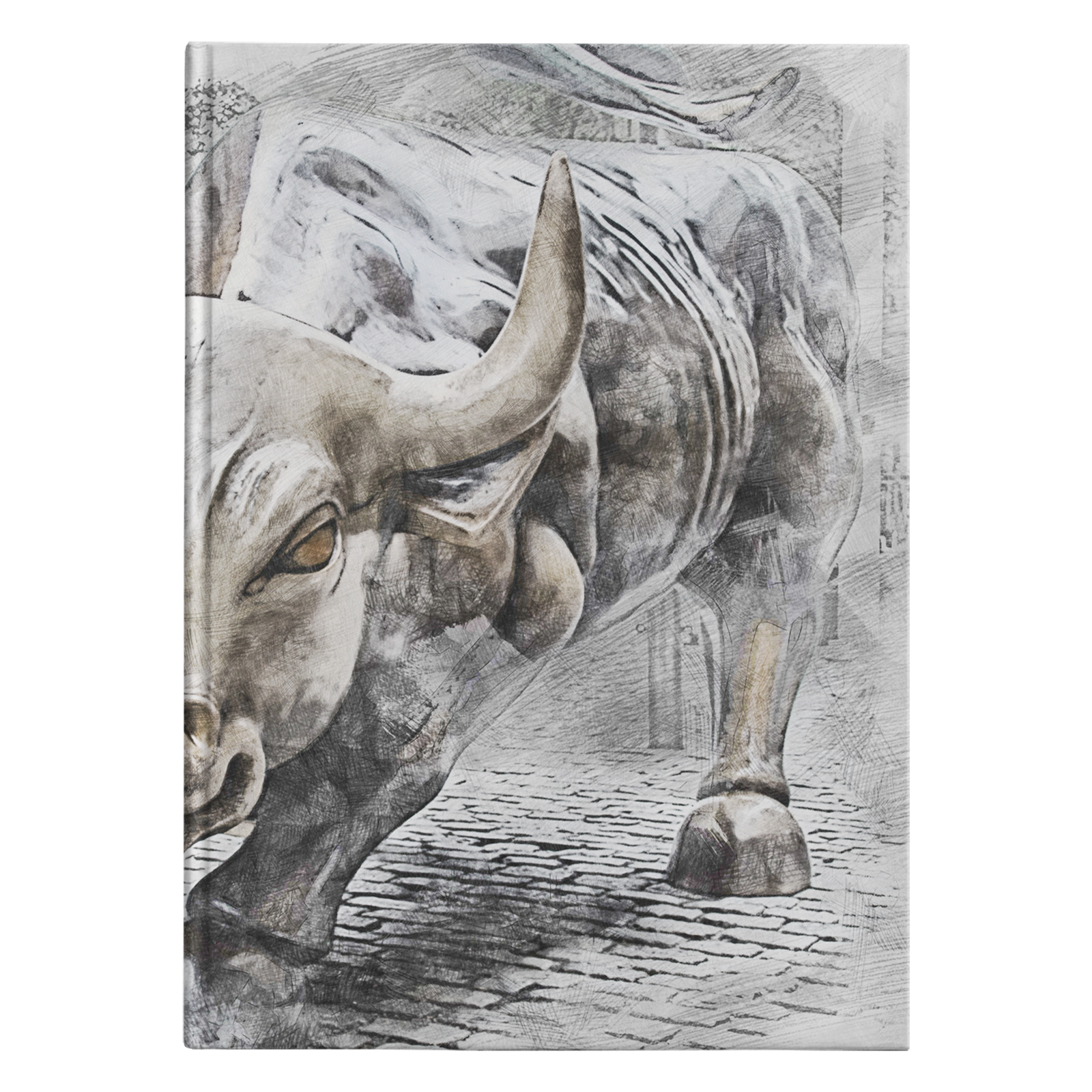 The wallstreet bull Hardcover Journal