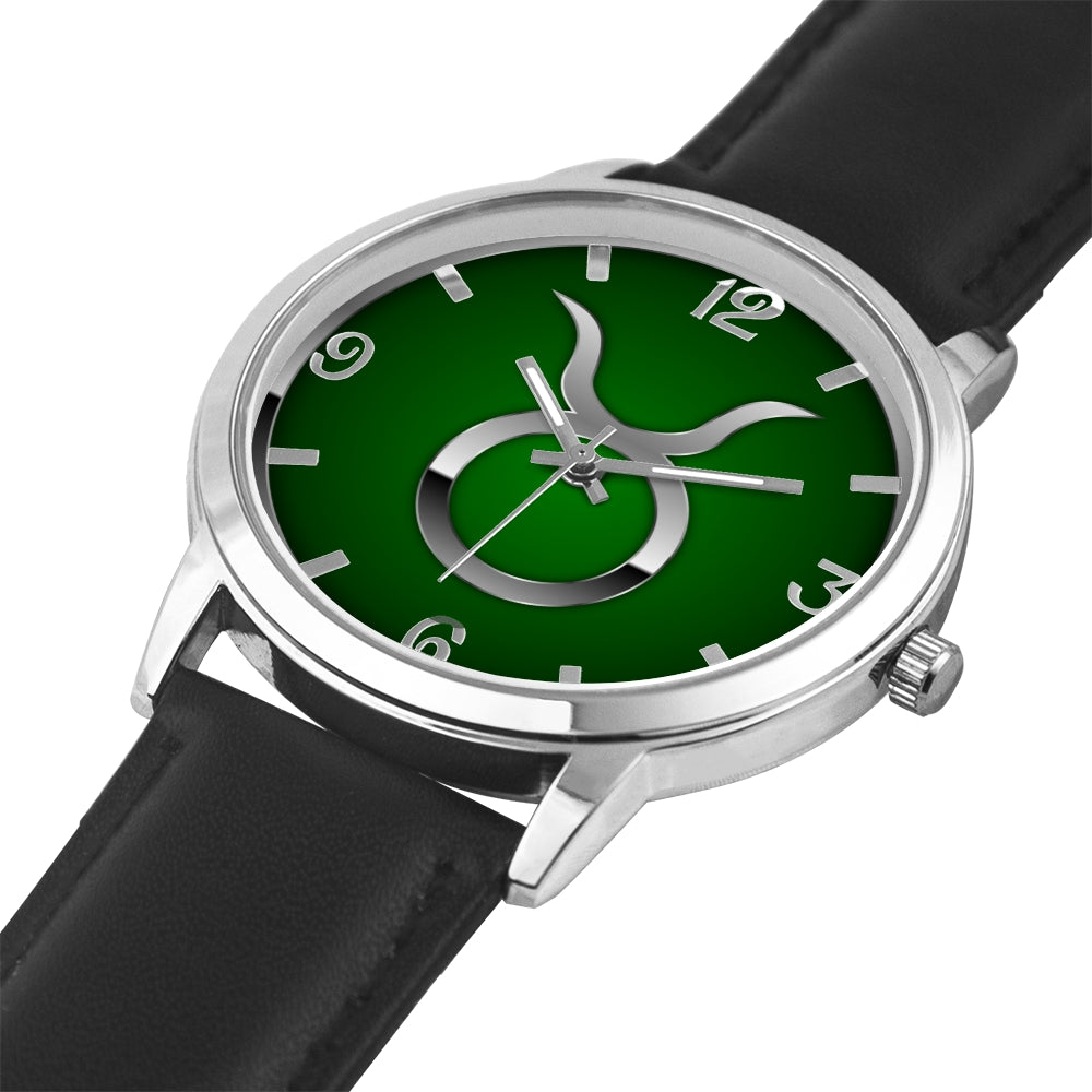 Zodiac Taurus design genuine Leather 32mm / 38mm automatic water resistant Quartz wrist watch