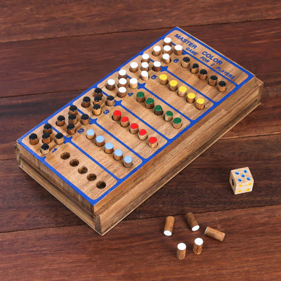 "Code Breaker" - Hand Made Colorful Wood Peg Game