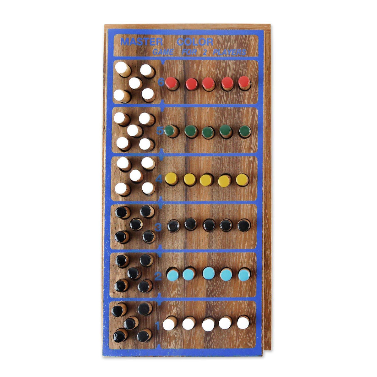 "Code Breaker" - Hand Made Colorful Wood Peg Game