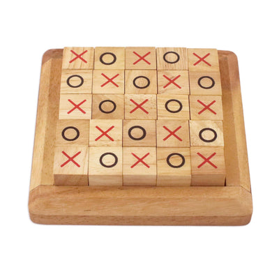 Handcrafted Large Wood "Extreme Tic-Tac-Toe" Board