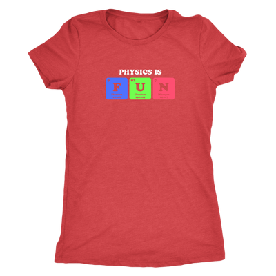 Physics in Fun - Periodic table - Triblend T-Shirt