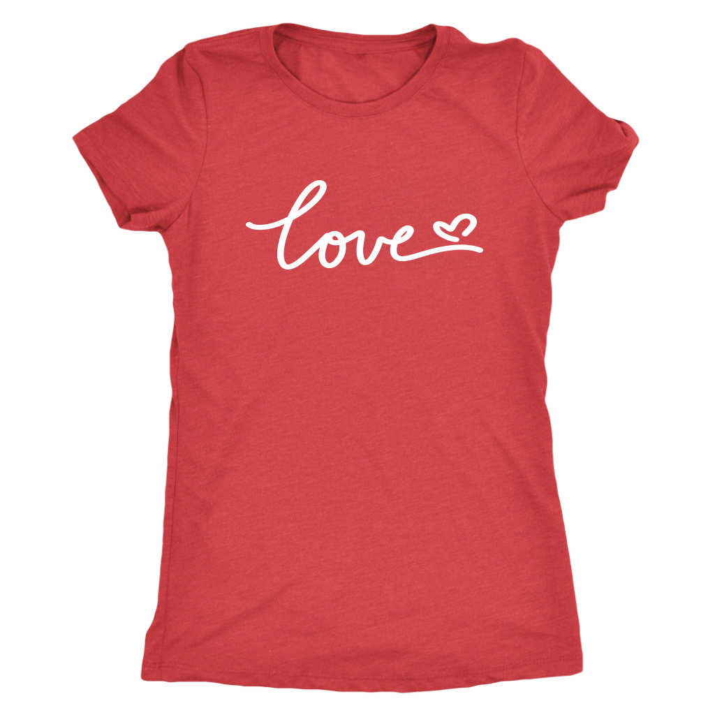 Signature love heart - Triblend T-Shirt