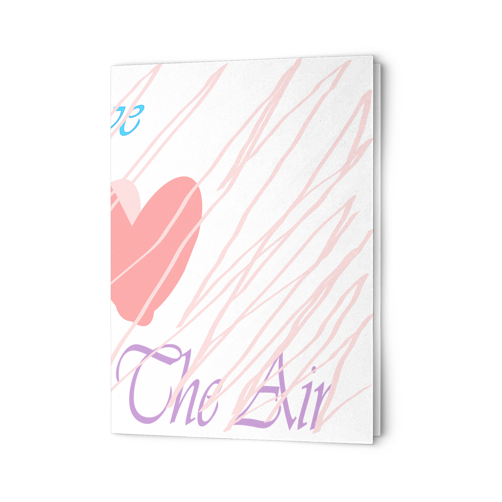 Love is in the air - Folded Greeting Card  (Pack of 10/30/50 pcs)