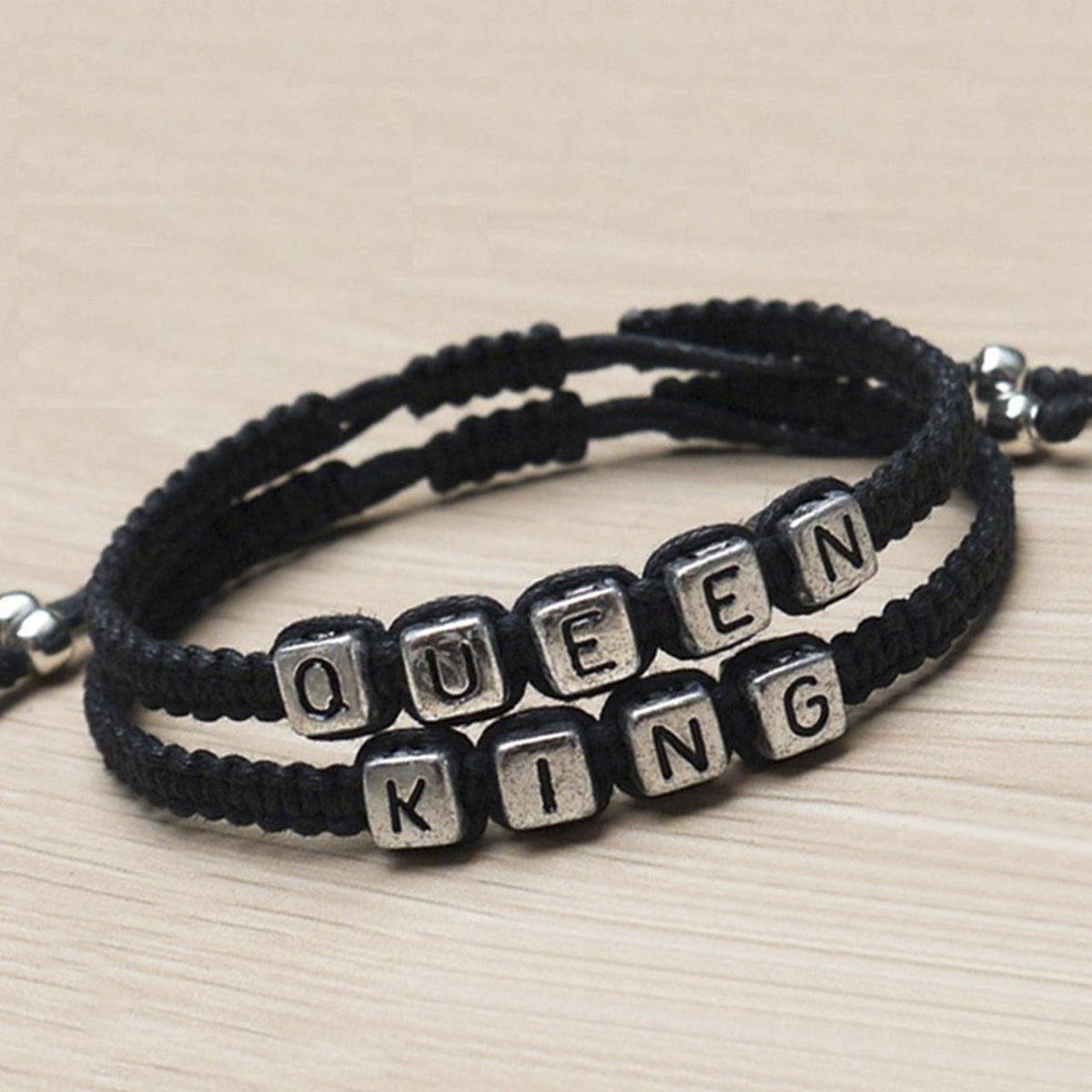 Handmade King and Queen Gift Bracelets- Couples Bracelets set