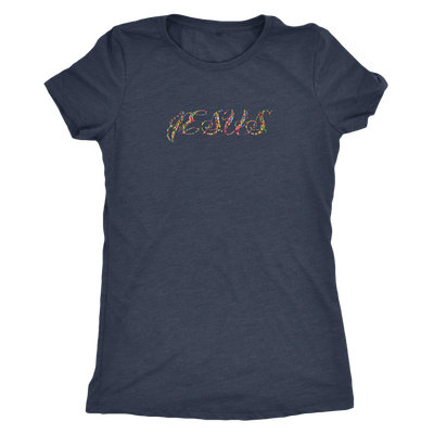 Jesus chromatic spelling -  Triblend T-Shirt