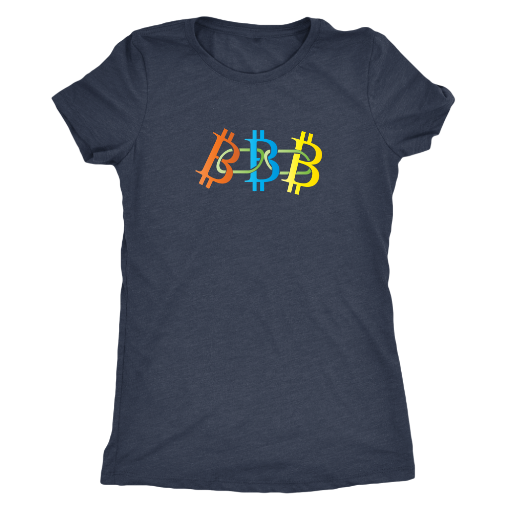 Bitcoin blockchain - Triblend T-Shirt