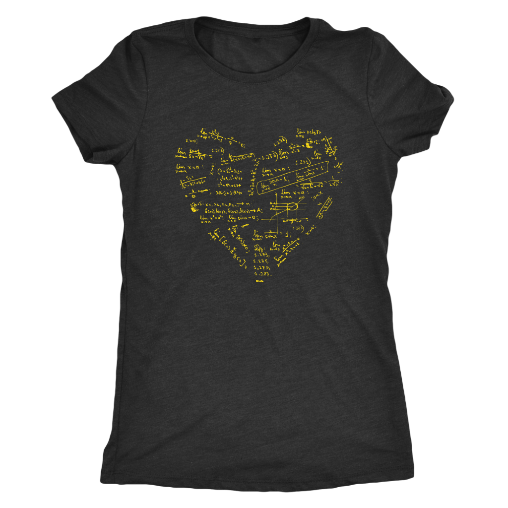 Math formulae heart - Triblend T-Shirt