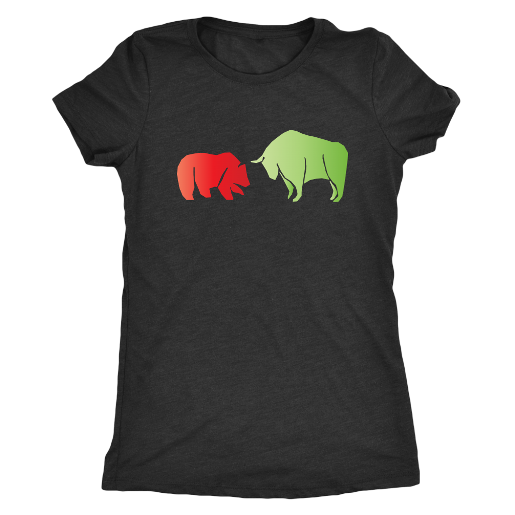 Bear vs Bull - Triblend T-Shirt