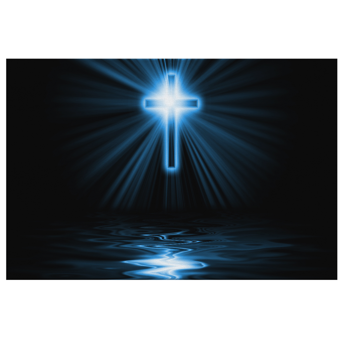 The light of the cross - Rectangle Gallery Canvas art