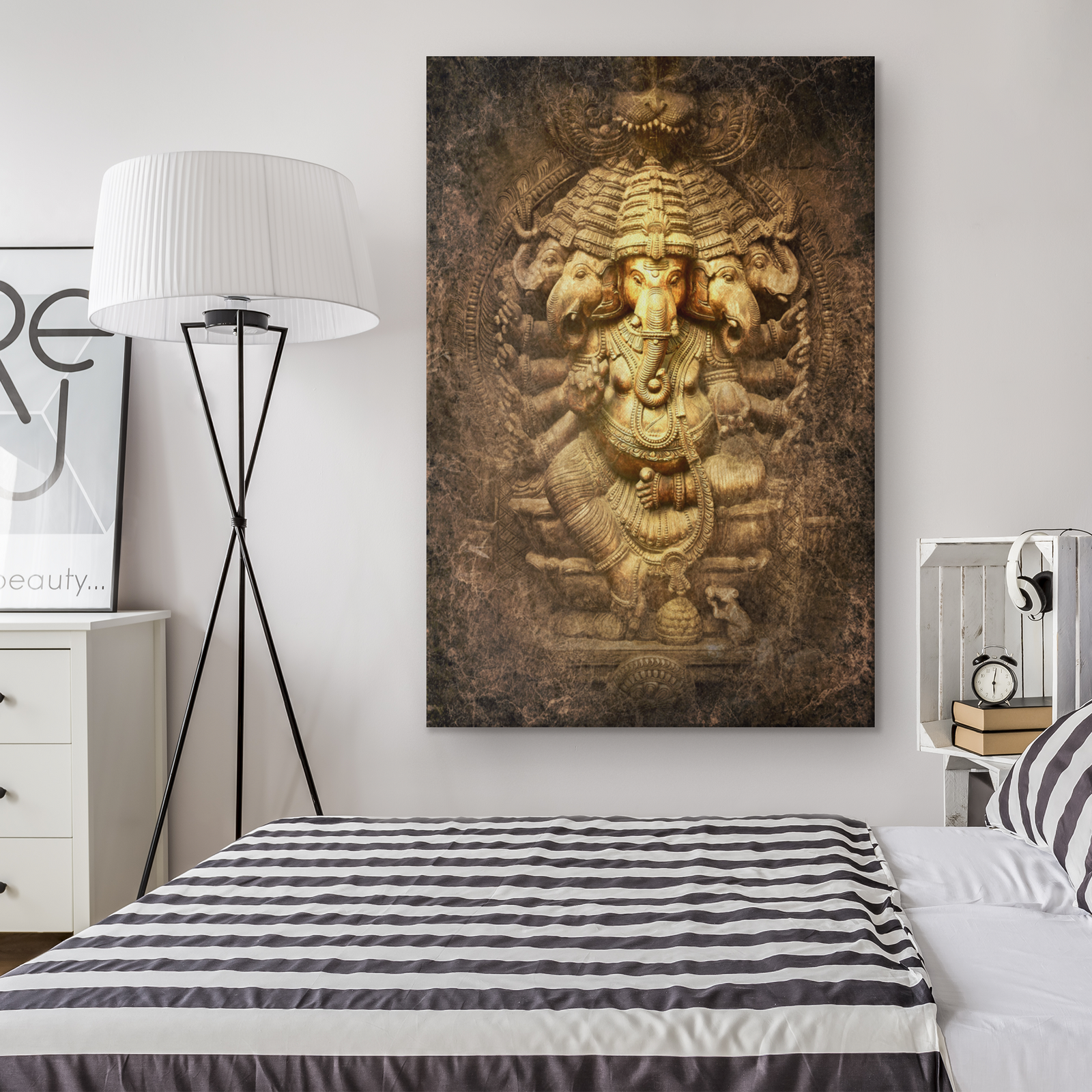 Lord Ganesha, Indian God of Prosperity  - Rectangle Gallery Canvas Art