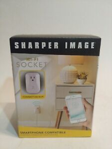 Sharper Image Wi-Fi Socket Outlet Wireless Smartphone iPhone Android