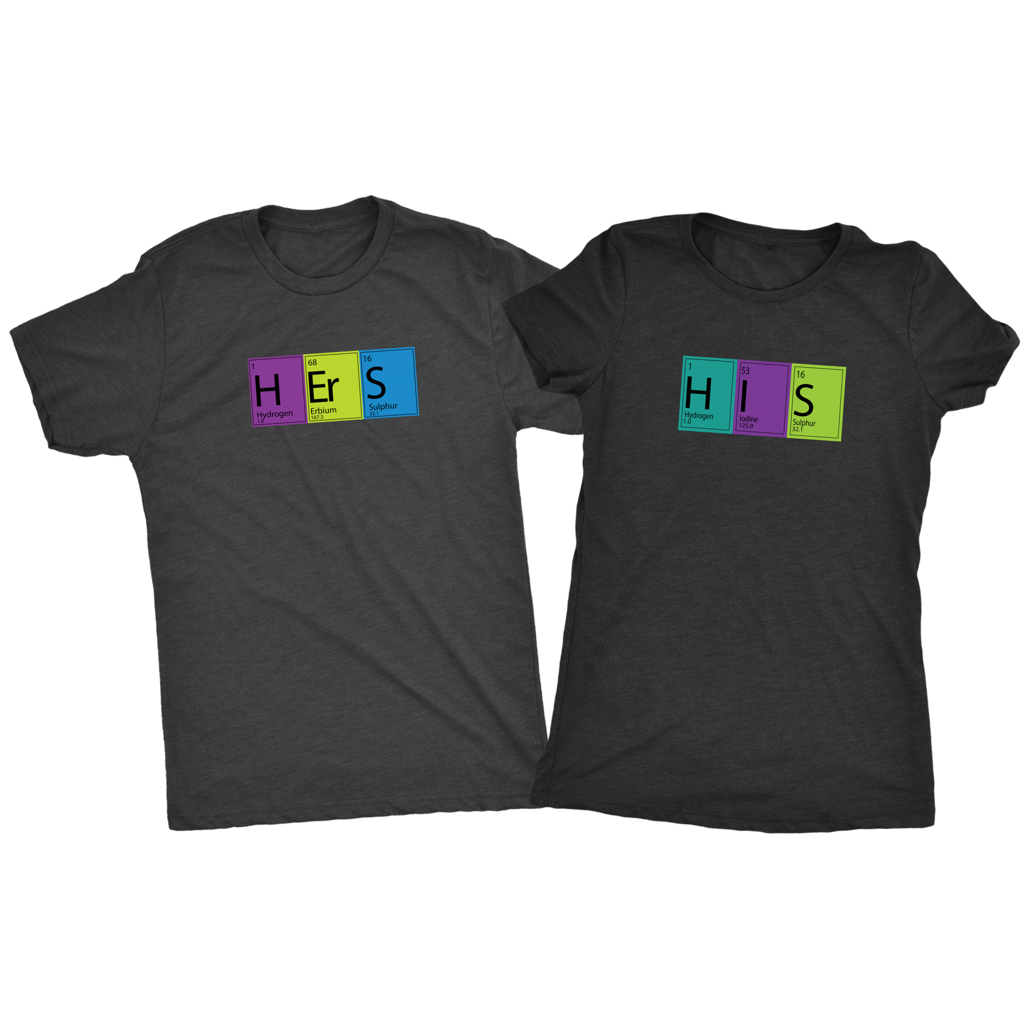His and Hers Periodic Table Combo Triblend T-Shirts