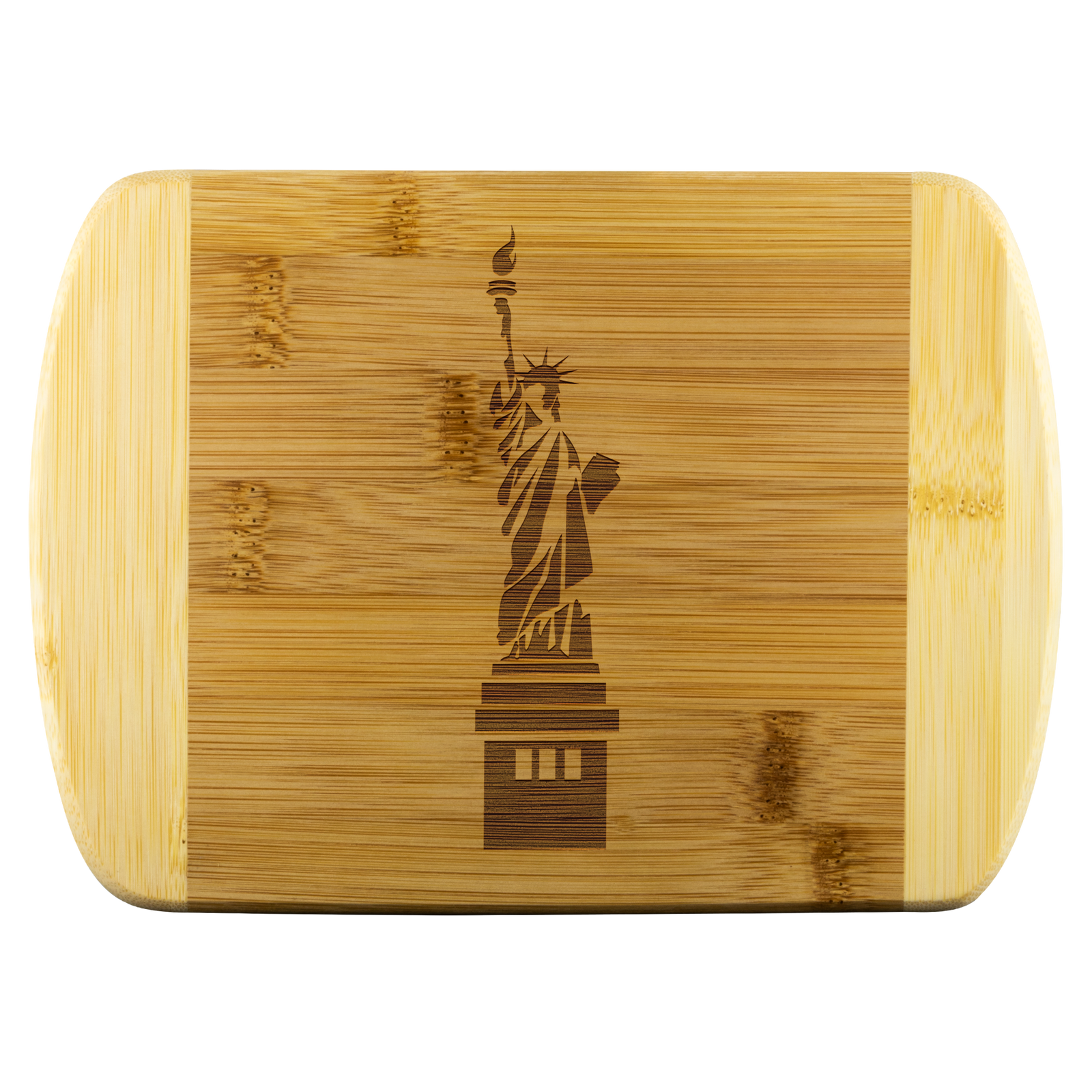 Statue of Liberty- Round Edge Wood Cutting Board