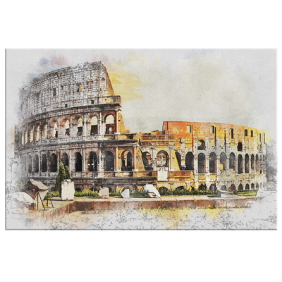 The Colosseum - Rectangle Gallery Canvas Art