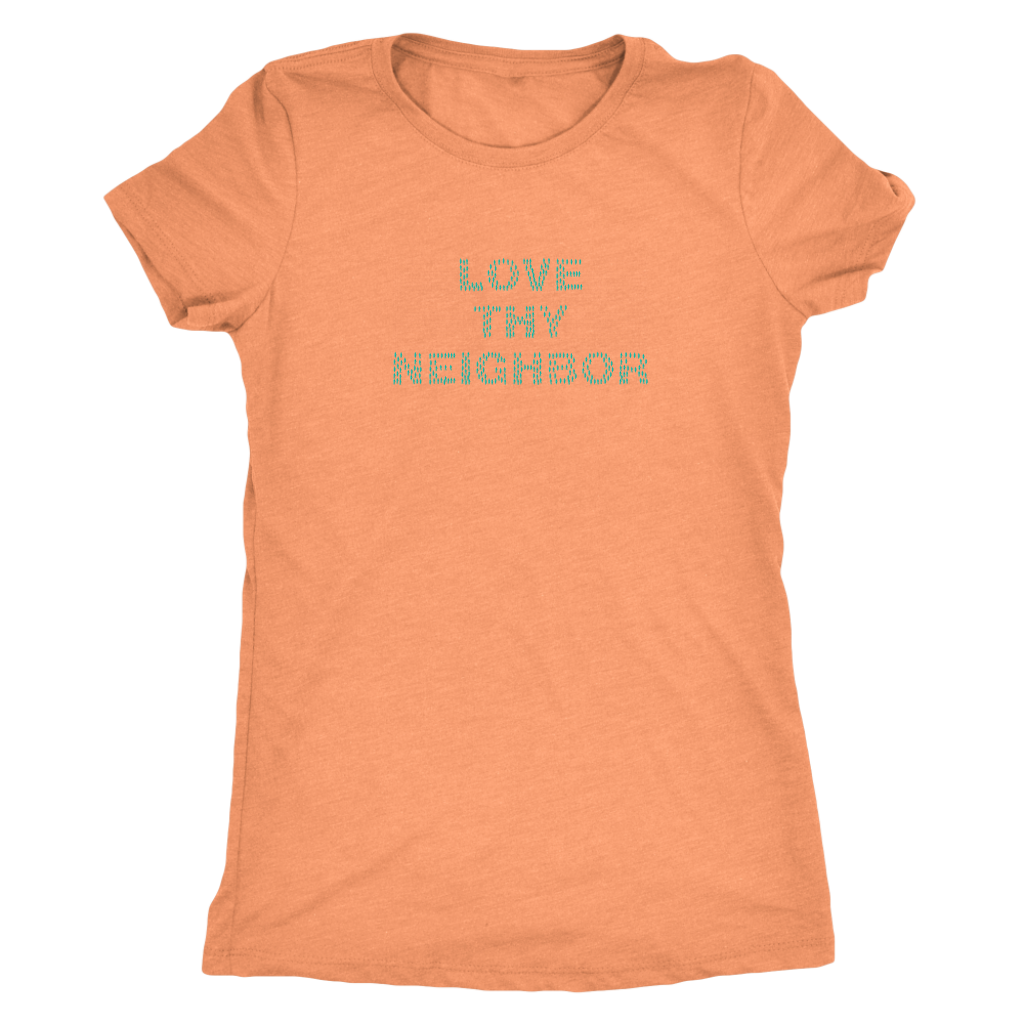 Love thy neighbor people cloud - Triblend T-Shirt