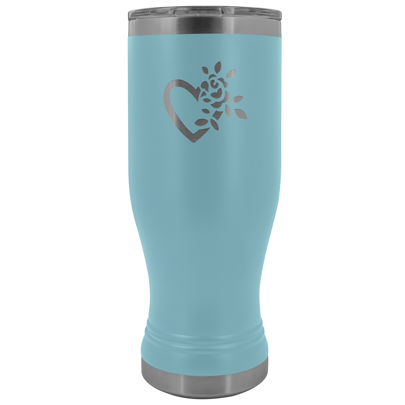 A flowering heart 20 oz stainless steel Vacuum insulated hot and cold beverage Tumbler