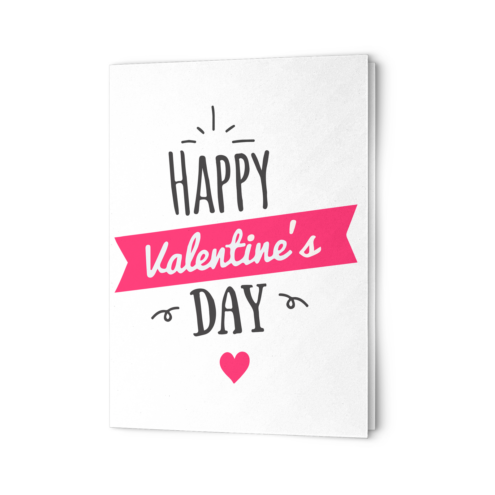 Happy Valentine's day - Folded Greeting Card (Pack of 10/30/50 pcs)