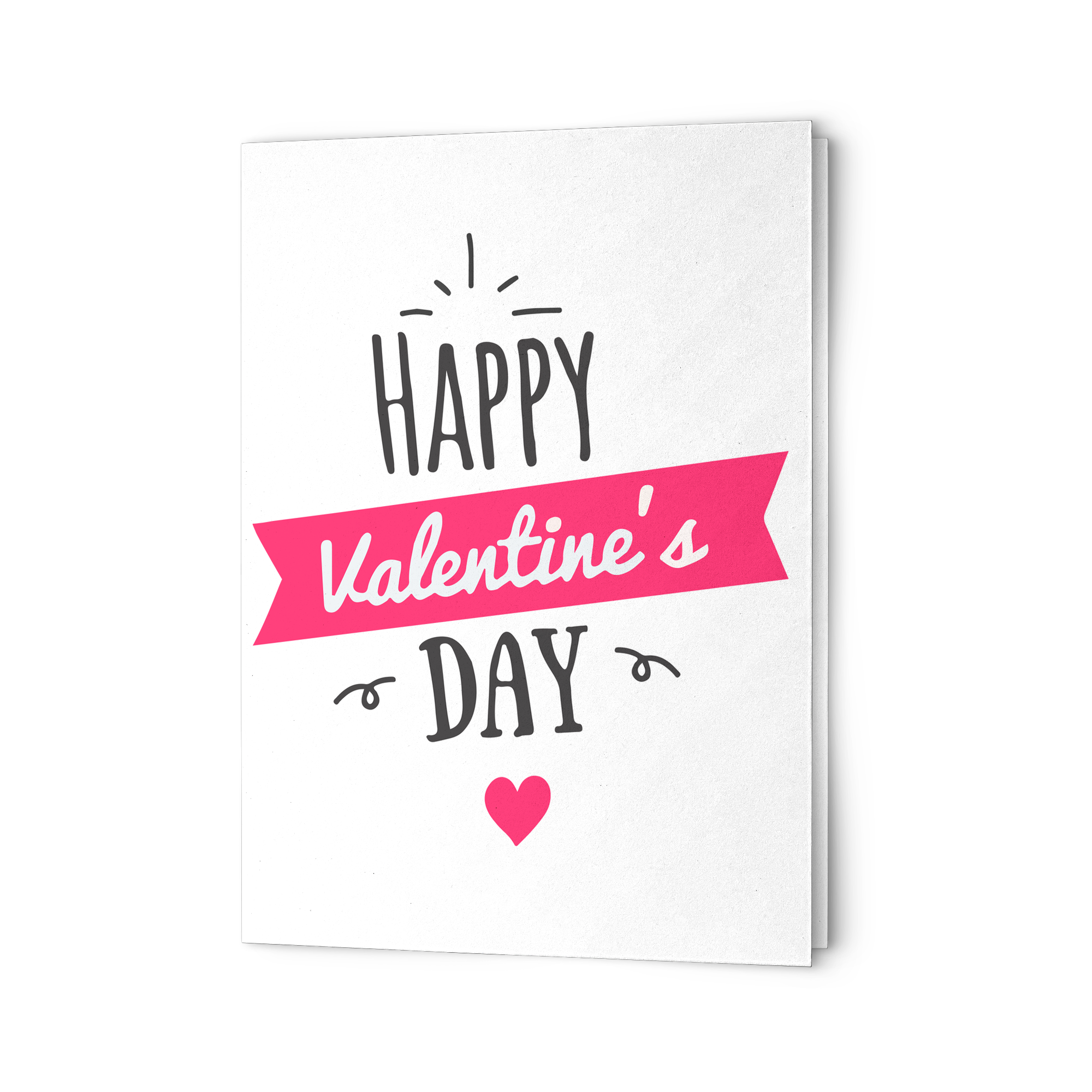 Happy Valentine's day - Folded Greeting Card (Pack of 10/30/50 pcs)