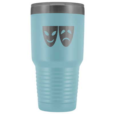 Happy and Sad Face Masks stainless steel vacuum insulated hot and cold beverage container