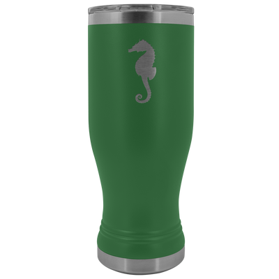 Sea horse stainless steel vacuum insulated BPA and Lead Free coffee Tumbler with clear lid