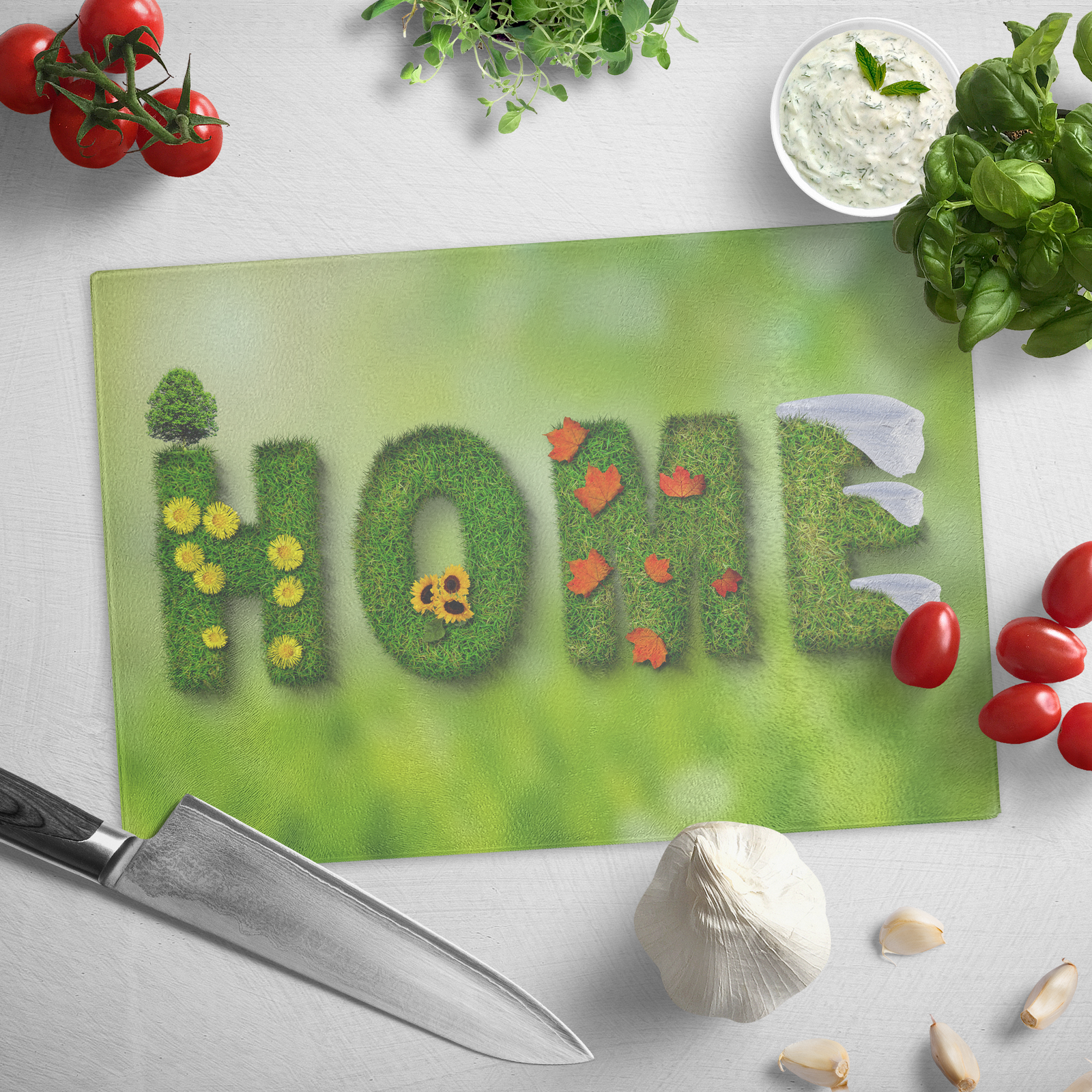 Home - Glass cutting board